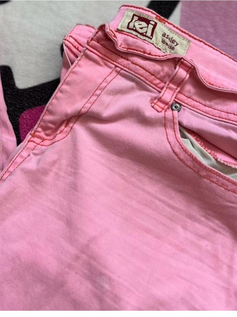 Levi  Ashley Wise Pink Denim Pants
